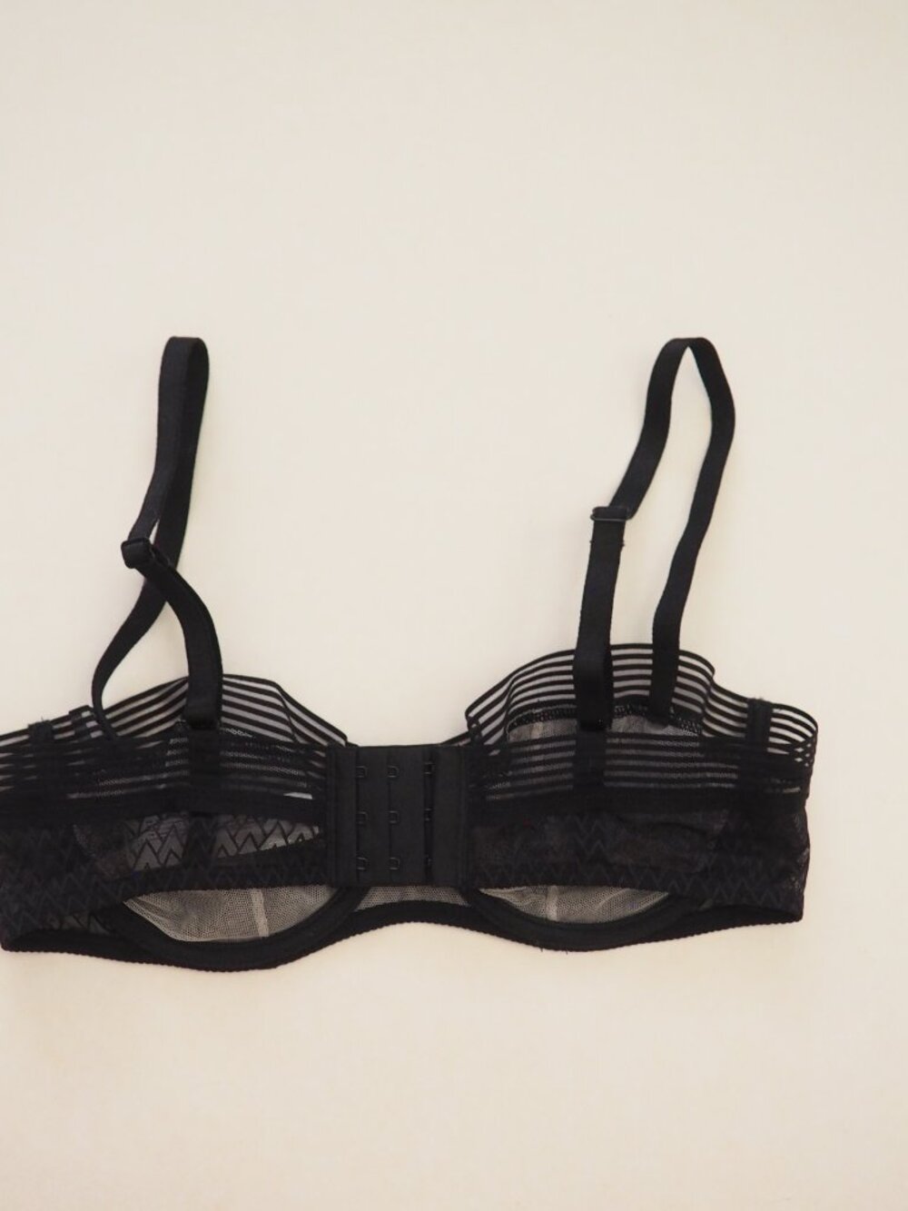Passionata by Chantelle Manhattan Black Underwire Demi Bra sz 34C - Picture 5 of 7